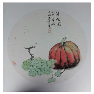 张大石国画作品《【水果】作者张大石》价格480.00元