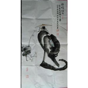 艺术品图片：艺术家陈建安国画作品名称《【人物 裱好】作者陈建安》价格1080.00 元