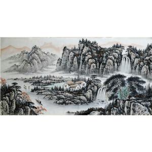 艺术品图片：艺术家刘恒胜国画作品名称《【山水16】作者刘恒胜》价格480.00 元