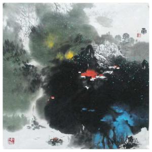 艺术品图片：艺术家徐国人国画作品名称《【雨】作者徐国人》价格9600.00 元