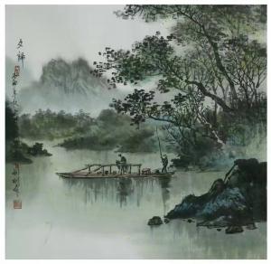 艺术品图片：艺术家刘剑刚国画作品名称《【山水2】作者刘剑刚》议价