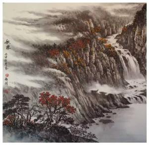 艺术品图片：艺术家刘剑刚国画作品名称《【山水6】作者刘剑刚》议价