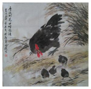 周祯国画作品《【鸡】作者周祯》价格720.00元