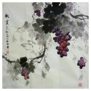 卢俊良国画作品《【秋实3】作者卢俊良》价格1200.00元