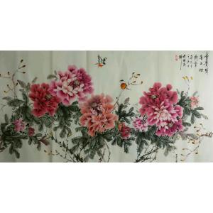 艺术品图片：艺术家王长泉国画作品名称《富贵情长天地》价格500.00 元