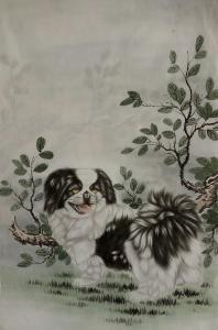 艺术品图片：艺术家石海博国画作品名称《【宠物犬2】作者石海博》价格200.00 元