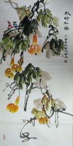 艺术品图片：艺术家吉大华国画作品名称《秋的思语》价格480.00 元