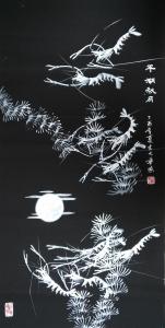艺术品图片：艺术家吉大华国画作品名称《平湖秋月》价格500.00 元