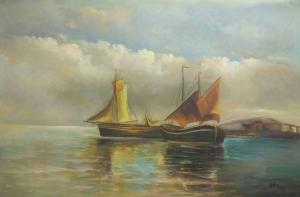 艺术品图片：艺术家黄联合油画作品名称《欧式古典  高档帆船》价格5000.00 元