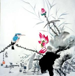 艺术品图片：艺术家李牧国画作品名称《荷香》价格3218.00 元