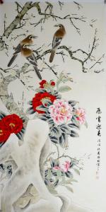 艺术品图片：艺术家韩梅国画作品名称《飞雪迎春》议价