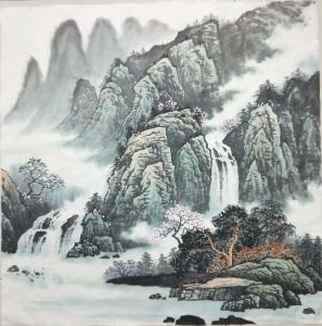艺术品图片：艺术家李振军国画作品名称《【山水】源远流长》价格680.00 元