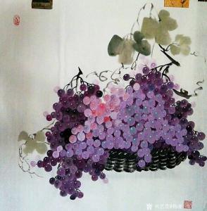 艺术品图片：艺术家杨凌国画作品名称《硕果累累》议价