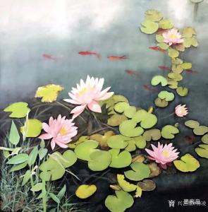 艺术品图片：艺术家杨凌国画作品名称《荷韵》价格16000.00 元