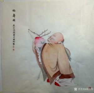 杨国钧国画作品《福寿图》价格3000.00元