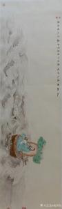 艺术品图片：艺术家杨国钧国画作品名称《河神图》价格3000.00 元