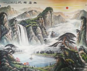 艺术品图片：艺术家宁建华国画作品名称《祥居福地》价格2000.00 元