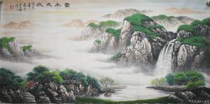 艺术品图片：艺术家宁建华国画作品名称《富水长流》价格2000.00 元