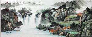 艺术品图片：艺术家李振军国画作品名称《源远流长》议价