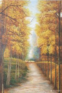 艺术品图片：艺术家黄联合油画作品名称《油画《回家的路》》价格1500.00 元