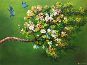 艺术品图片：艺术家黄联合油画作品名称《油画花卉》价格2000.00 元