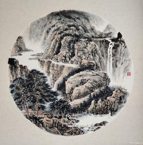 艺术品图片：艺术家王元国画作品名称《高山流水》价格1000.00 元