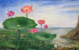 艺术品图片：艺术家画家邹宝远油画作品名称《荷》价格6020.00 元
