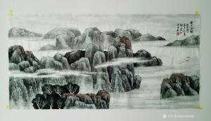 艺术品图片：艺术家18365693989国画作品名称《清江雨后.秋韵》价格500.00 元