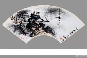 艺术品图片：艺术家罗树辉国画作品名称《山水-松果诱惑》价格8000.00 元