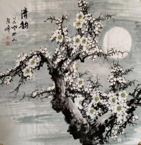 艺术品图片：艺术家谷风国画作品名称《花鸟-清韵》价格800.00 元