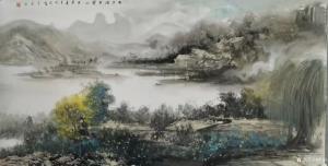 艺术品图片：艺术家陈刚国画作品名称《雨后芙蓉山》议价