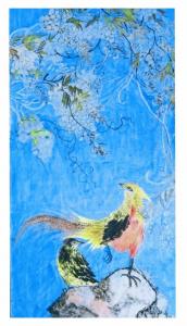 艺术品图片：艺术家雅涵一一主人凤喜国画作品名称《紫气东来》价格5860.00 元