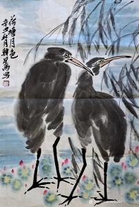 艺术品图片：艺术家书画家韩星雨国画作品名称《荷塘月色》价格4000.00 元