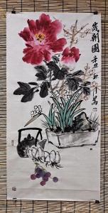 艺术品图片：艺术家书画家韩星雨国画作品名称《岁朝图》价格6000.00 元
