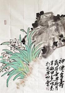 书画家韩星雨国画作品《神仙多寿》价格3000.00元