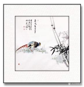 艺术品图片：艺术家赵永利国画作品名称《春风秀芳草》议价
