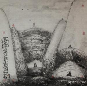 王林昌国画作品《如理实见分，即见如来》价格2800.00元