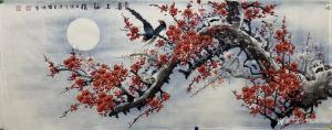 艺术品图片：艺术家王耀峰国画国画作品名称《喜上梅梢》价格288.00 元