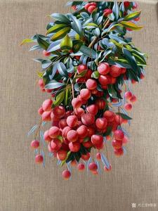 艺术品图片：艺术家黎群油画作品名称《荔枝》价格650.00 元