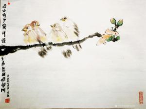 艺术品图片：艺术家18926764286国画作品名称《鸟》议价