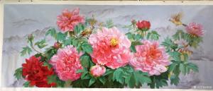 艺术品图片：艺术家黎群油画作品名称《《花中皇后》》价格1450.00 元