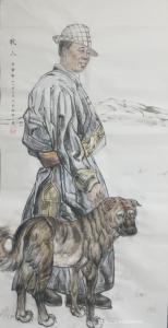 艺术品图片：艺术家15024848081国画作品名称《牧人》价格120.00 元