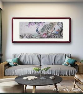艺术品图片：艺术家谭松涛国画作品名称《紫云显翠》议价