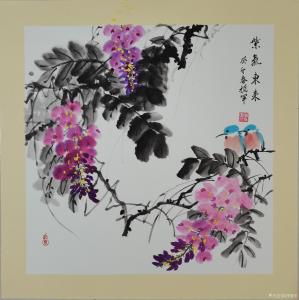 艺术品图片：艺术家李振军国画作品名称《紫气东来》价格180.00 元