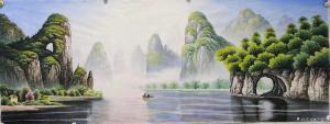 艺术品图片：艺术家宁建华国画作品名称《桂林山水》价格1800.00 元