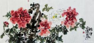 艺术品图片：艺术家王毓中国画作品名称《写意花鸟画六》议价