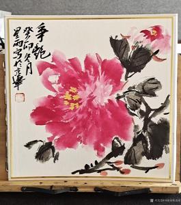 艺术品图片：艺术家书画家韩星雨国画作品名称《争艳》价格4000.00 元