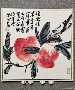 艺术品图片：艺术家书画家韩星雨国画作品名称《双寿》价格5000.00 元