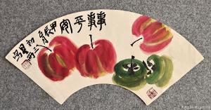 艺术品图片：艺术家书画家韩星雨国画作品名称《事事平安》价格4500.00 元