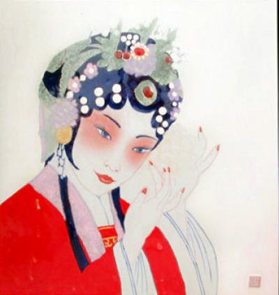 蔡国英日记-我的高温颜色釉瓷板作品《京粹》，在陶瓷上用高温颜色釉作画也是近几年来一种新的绘画【图4】